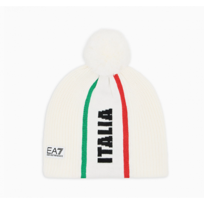 EA7 -  Italia Team Beanie con pon pon OLIMPIC TEAM ARMANI 