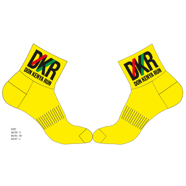 DKR CALZINO GIALLO FLUO 